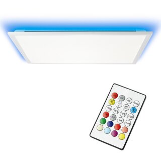 Brilliant LED Aufbaupanel Allie Weiß 60cm 39W 4072lm CCT RGB Backlight Fernbedienung