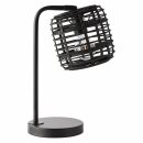 Brilliant Tischleuchte Crosstown Rattan schwarz max. 40W...