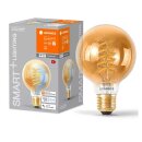 Ledvance Smart+ LED Spiral Filament G80 Globe 8W E27 gold...