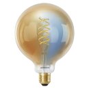 Ledvance Smart + LED Spiral Filament G125 Globe 8W E27 gold TW CCT 2200 - 5000K Dimmbar App Google Alexa WiFi