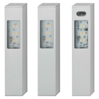 Telefunken LED Möbelunterbauleuchte Aluminium 3 x 2,5W 180lm neutralweiß 4000K mit Sensor