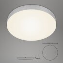 Briloner LED Wandlampe Deckenleuchte Silber Ø28cm 21W 2000lm warmweiß 3000K