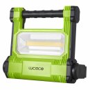 Luceco LED Baustrahler tragbar Schwarz/Grün IP54 20W...