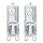 2 x Paulmann Eco Halogen Leuchtmittel Halo+ Stiftsockel 22W G9 klar 2000h warmweiß dimmbar