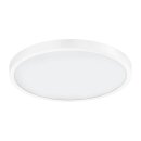 Eglo LED Fueva 1 Silber Rund Ø 50cm 25W 2600lm Neutralweiß 4000K Dimmbar