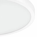 Eglo LED Fueva 1 Silber Rund Ø 50cm 25W 2600lm Neutralweiß 4000K Dimmbar