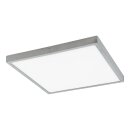 Eglo LED Aufbauleuchte Fueva 1 Silber 40x40cm 21W 2300lm Warmweiß 3000K