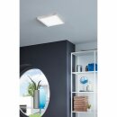 Eglo LED Aufbauleuchte Fueva 1 Silber 40x40cm 21W 2300lm Warmweiß 3000K