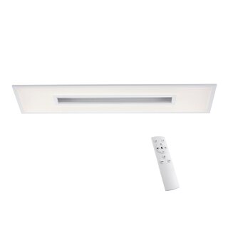 LeuchtenDirekt LED Deckenleuchte Panel Recess Weiß 100x30cm 42W 2150lm RGB 2700K-5000K Dimmbar mit Fernbedienung