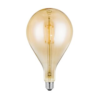 LeuchtenDirekt LED Filament A160 Vintage 4W = 35W E27 Gold 420lm warmweiß 2700K DIMMBAR