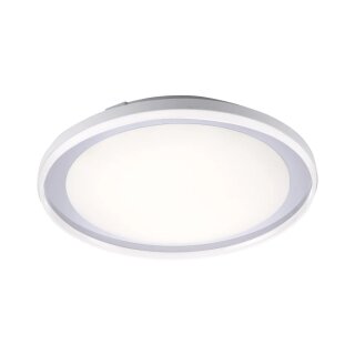 Paul Neuhaus LED Deckenleuchte Lars Weiß/Chrom Ø45cm IP44 33W 1400lm 3000K-6500K Dimmbar mit Fernbedienung