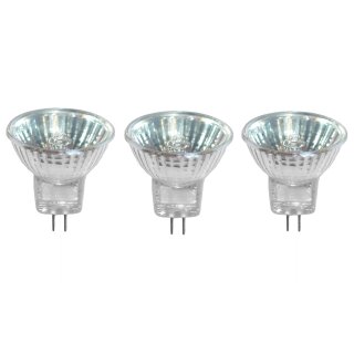 3 x Merkur Halogen Reflektor MR11 35W GU4 12V warmweiß dimmbar 30°