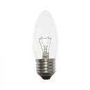 Merkur Glühbirne Kerze 15W E27 klar Glühlampe 15 Watt warmweiß dimmbar