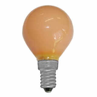 Merkur Glühbirne Tropfenlampe 15W E14 240V Orange Glühlampe 15 Watt Glühbirnen Glühlampen