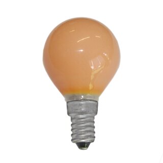 Merkur Tropfen Glühbirne 25W E14 Orange Glühlampe 25 Watt Kugel bunt dimmbar