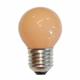 Merkur Glühbirne Tropfenlampe 15W E27 240V Orange Glühlampe 15 Watt bunt dimmbar