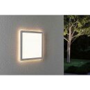 Paulmann LED Außenleuchte Aufbaupanel Lamina Weiß 25cm IP44 15,5W 1900lm warmweiß 3000K