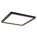 Paulmann LED Außenleuchte Aufbaupanel Lamina Schwarz IP44 25cm 14,5W 1900lm warmweiß 3000K