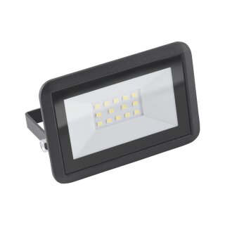 LED Außenstrahler Fluter Schwarz IP65 10W 850lm kaltweiß 6500K Tageslicht 120°