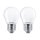 2 x Philips LED Filament Tropfen 2,2W = 25W E27 matt 250lm warmweiß 2700K