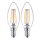 2 x Philips LED Filament Kerzen 4,3W = 40W E14 klar 470lm warmweiß 2700K