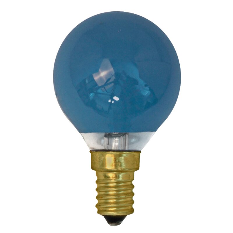 Leuci Tropfen Glühbirne 15W E14 Blau 220-240V Glühlampe 15 Watt Kugel