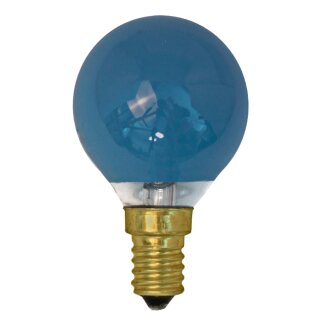 Leuci Tropfen Glühbirne 15W E14 Blau 220-240V Glühlampe 15 Watt Kugel bunt dimmbar