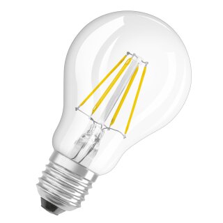 Osram LED Filament A60 Birne 4W = 40W E27 klar 470lm neutralweiß 4000K