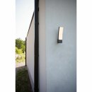 Lutec LED Wandleuchte Kira Aluminium Anthrazit IP54 18W 1200lm neutralweiß 4000K