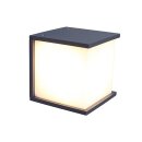 Eco-Light Wandleuchte Box Cube Anthrazit max. 60W E27