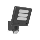 Lutec LED Wandleuchte Esa anthrazit IP54 25W 1530lm neutralweiß 5000K mit Kamera und Sensor