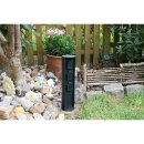 Eco-Light Energiesäule 3-fach Gartensteckdose IP44 Anthrazit Aluminium rostfrei