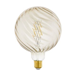 Eglo LED Filament G150 Globe 2W = 20W E27 Bernstein gedreht 200lm extra warmweiß 2200K DIMMBAR