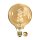 Star Trading LED Spiral Filament G125 Globe 3,5W E27 Gold 160lm extra warmweiß 2100K DIMMBAR