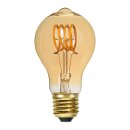 Star Trading LED Spiral Filament A60 Birne 2,5W E27 Gold 110lm extra warmweiß 2000K DIMMBAR