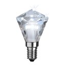 Star Trading LED Diamantschliff Tropfen 3,3W E14 klar 290lm neutralweiß 4000K DIMMBAR