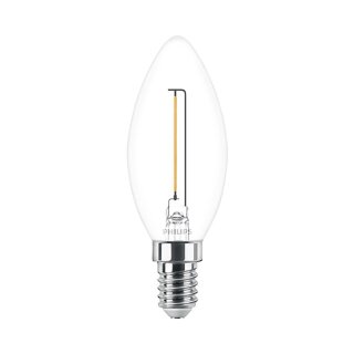 Philips LED Filament B35 Kerze 1,4W = 15W E14 klar 136lm warmweiß 2700K