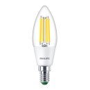 Philips LED Filament Kerze B35 2,3W = 40W E14 klar 485lm warmweiß 2700K ultra effizient