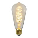 Star Trading LED Spiral Filament ST64 Edison 4W E27 klar 270lm extra warmweiß 2100K 3-Stufen-Dimmbar