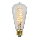 Star Trading LED Spiral Filament ST64 Edison 4W E27 klar 270lm extra warmweiß 2100K 3-Stufen-Dimmbar