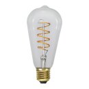 Star Trading LED Spiral Filament ST64 Edison 4W E27 klar 270lm extra warmweiß 2100K 3-Stufen-Dimmbar