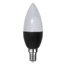 Star Trading LED Kerze 2W E14 matt extra warmweiß 1800K Feuer Flamme Schwerkraftsensor