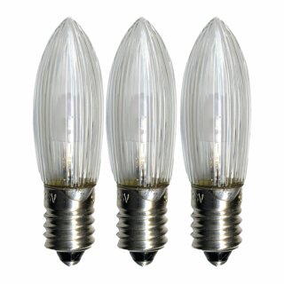 3 x Star Trading LED Kerzenkleinlampe 0,2W E10 10-55V extra warmweiß 2100K