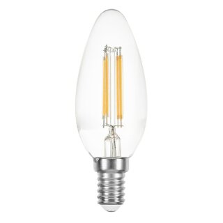 Merox LED Filament C35 Kerze 4W = 40W E14 klar 470lm warmweiß 2700K