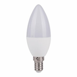 Merox LED Leuchtmittel C37 Kerze 5,5W = 40W E14 matt 470lm warmweiß 3000K