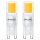 2 x Philips LED COB Stiftsockellampe 2W = 25W G9 klar 220lm warmweiß 2700K