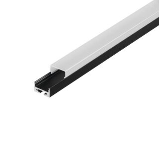 SLV Aufbauprofil 100cm GLENOS für LED-Strips Aluminium mit weiß satinierter Kunststoffabdeckung