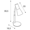 SLV Tischleuchte PHelia Weinrot max. 35W GU10 ohne Leuchtmittel schwenkbar