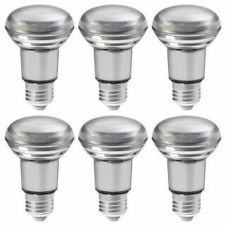 6 x Osram LED Leuchtmittel Glas Reflektor R63 Star 3,3W = 40W E27 210lm FS warmweiß 2700K