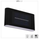 LED´s Light LED Solar Außenwandleuchte Soweto Schwarz IP44 0,76W 5lm Warmweiß 2700K 